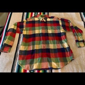 Orvis flannel button front shirt